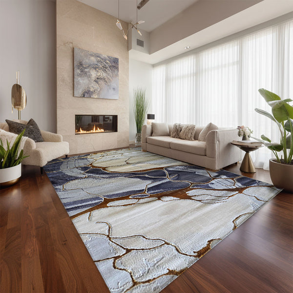 Covor Marble Gri Crem 0851A