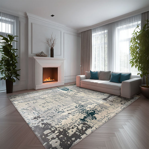 Covor Antic New Home Gri Turcoaz 5644A