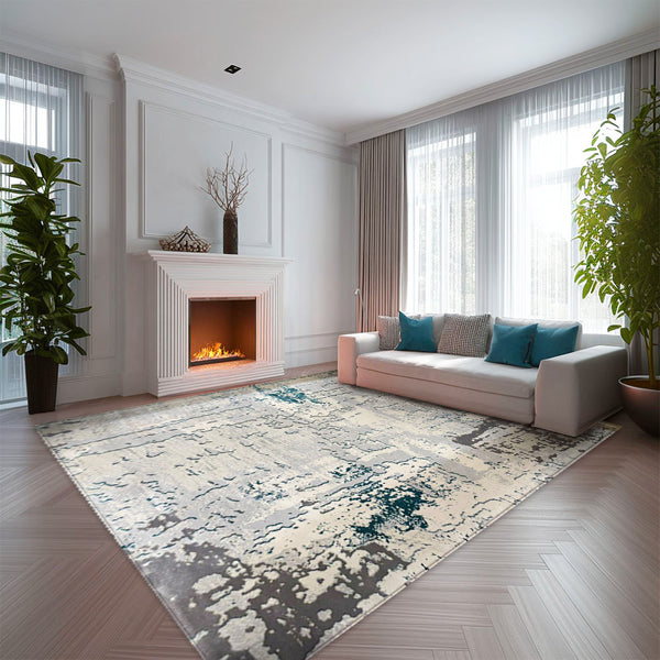 Covor Antic New Home Gri Turcoaz 5644A